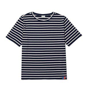 Kule Modern Tee Stripe Navy Cream - Size Medium, But Fits Closer to a Small